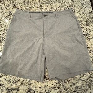 Pro Tour Light Gray Men's Flat Front Golf Shorts‎